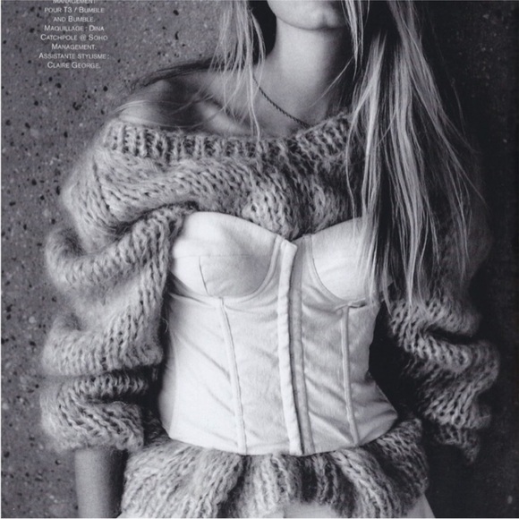 Mes Demoiselles Cream V-Neck Sweater - Picture 3 of 12